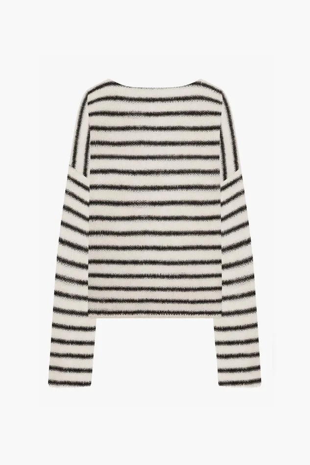 MenWomen Navarro Jumper Bone and Black OTHER KNITWEAR
