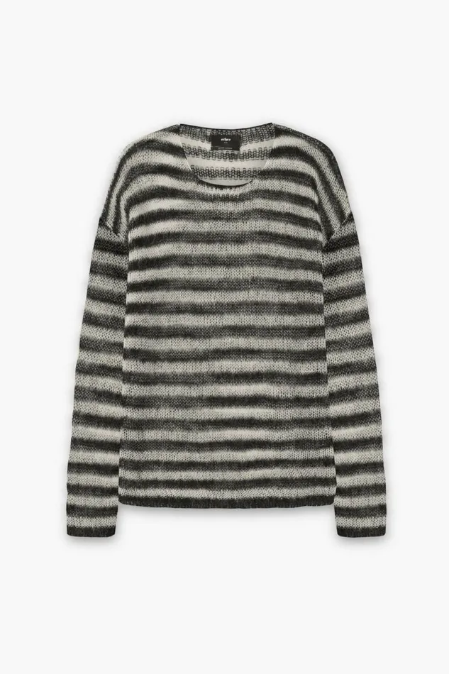 MenWomen Ramone Jumper Black and Dirty White OTHER KNITWEAR