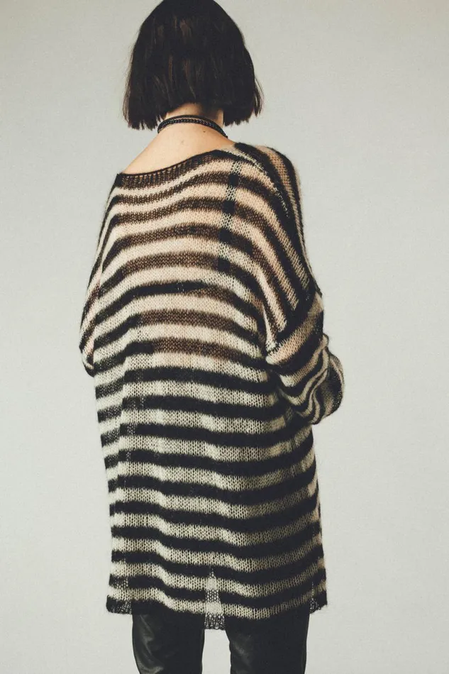 MenWomen Ramone Jumper Black and Dirty White OTHER KNITWEAR