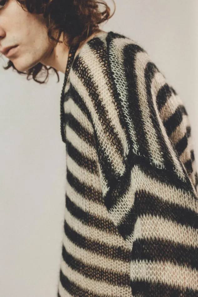 MenWomen Ramone Jumper Black and Dirty White OTHER KNITWEAR