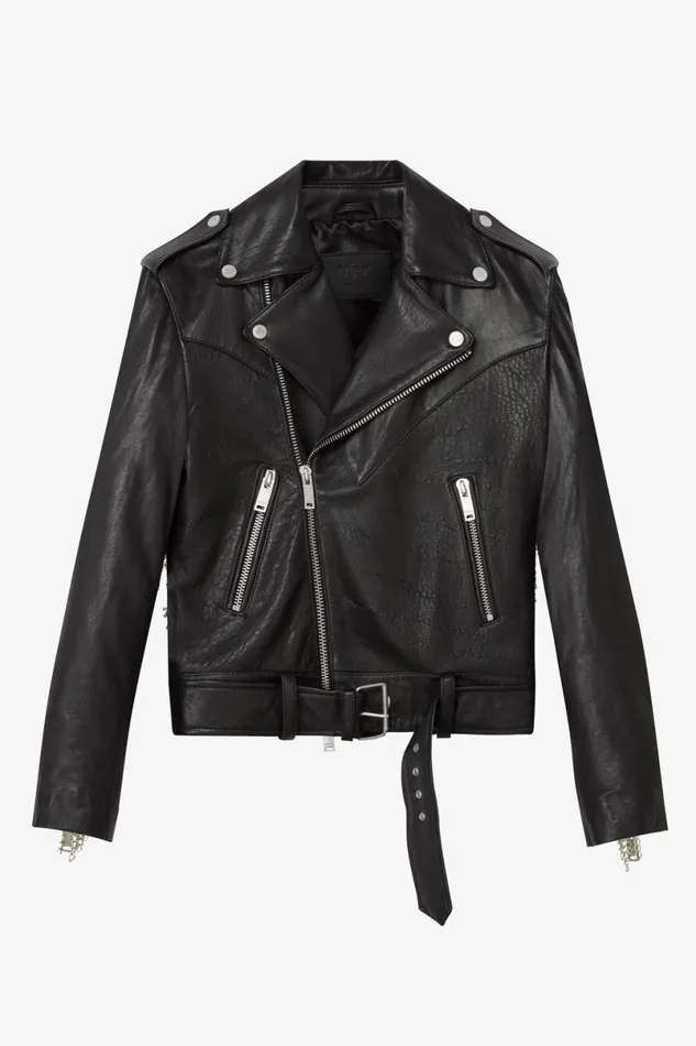 MenWomen The Chained Outlaw Biker Jacket OTHER LEATHER JACKETS