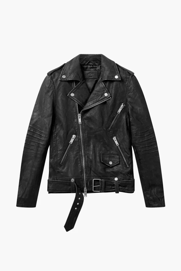 MenWomen The Davey Biker Jacket Roadworn Vintage Black OTHER LEATHER JACKETS