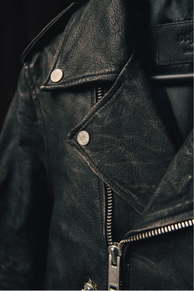 MenWomen The Davey Biker Jacket Roadworn Vintage Black OTHER LEATHER JACKETS MenWomen The Davey Biker Jacket Roadworn Vintage Black OTHER LEATHER JACKETS