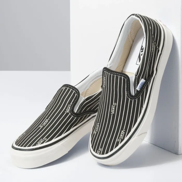 MenWomen Vans Anaheim Factory Classic SlipOn 98 DX Og StripesOg Black Classics Shoes MenWomen Vans Anaheim Factory Classic SlipOn 98 DX Og StripesOg Black Classics Shoes