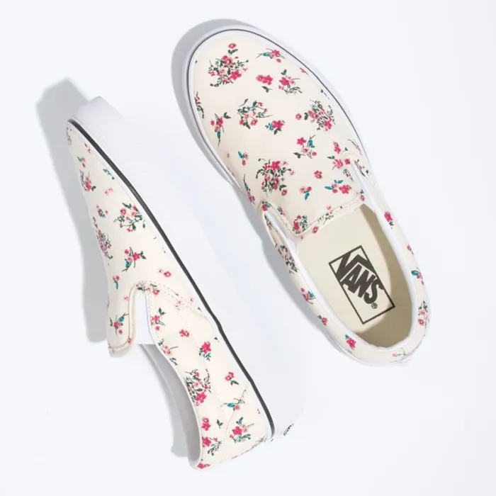 MenWomen Vans Ditsy Floral Classic SlipOn Classic WhiteTrue White Classics Shoes MenWomen Vans Ditsy Floral Classic SlipOn Classic WhiteTrue White Classics Shoes
