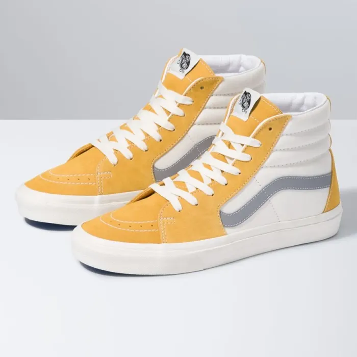 MenWomen Vans Retro Sport Sk8Hi Honey GoldMarshmallow Classics Shoes