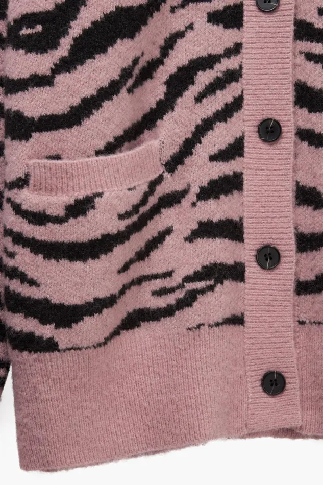 MenWomen Zebra Cardigan Pink OTHER KNITWEAR