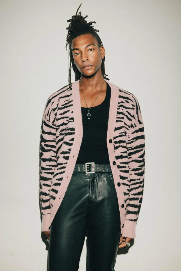 MenWomen Zebra Cardigan Pink OTHER KNITWEAR