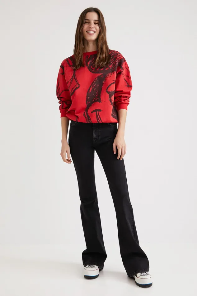 Mickey Mouse Graphic Sweatshirt Women Desigual Sweatshirts