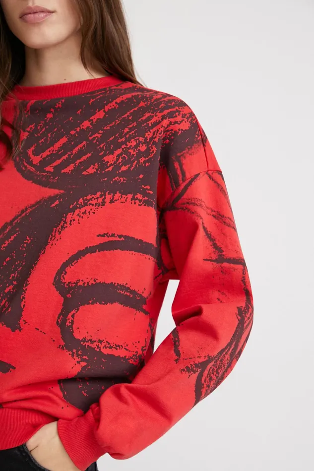 Mickey Mouse Graphic Sweatshirt Women Desigual Sweatshirts