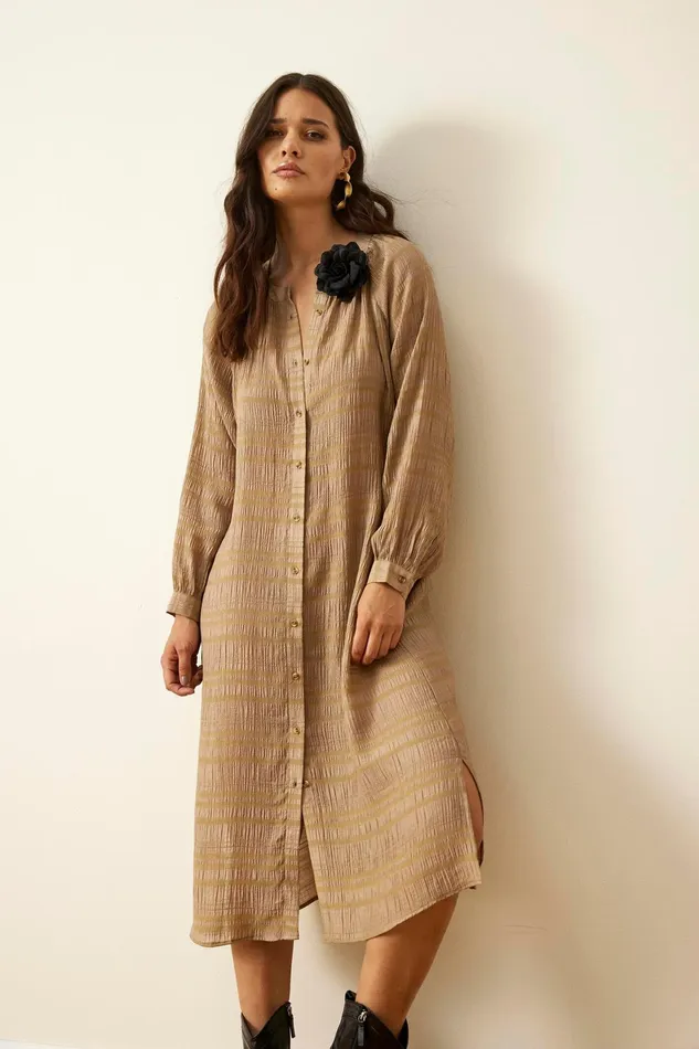 MILLE DRESS 15940 815 Cafe Latte 815 Women IN FRONT DRESSES