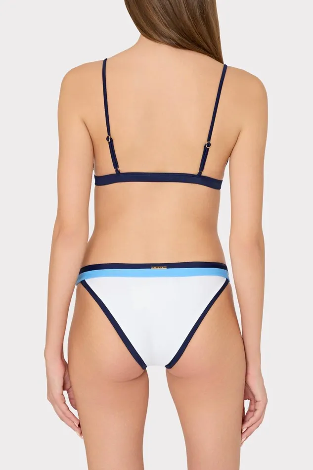 Milly Bikinis Women Amalfi Color Block Bikini Bottom Navy Multi Milly Bikinis Women Amalfi Color Block Bikini Bottom Navy Multi