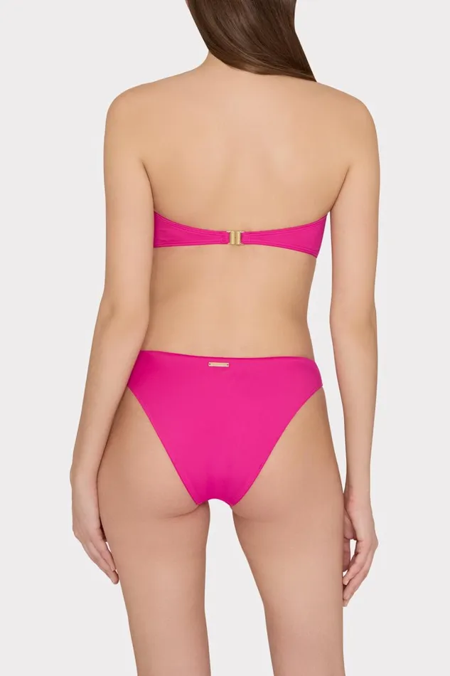 Milly Bikinis Women Margot Bikini Bottom Hot Pink Milly Bikinis Women Margot Bikini Bottom Hot Pink