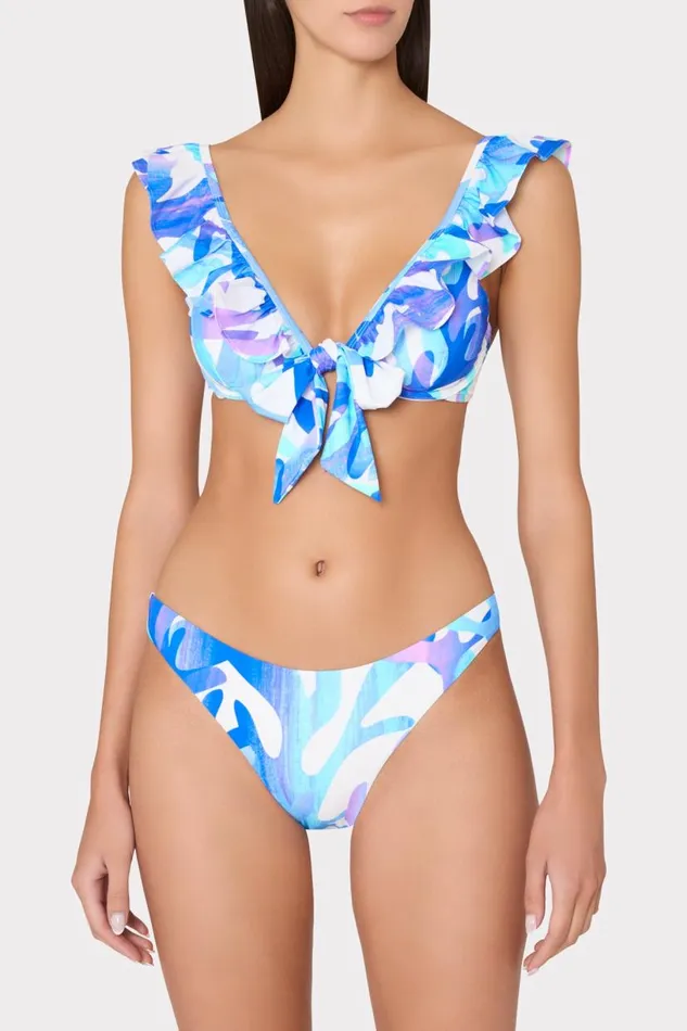 Milly Bikinis Women Margot Italian Under The Sea Bikini Bottom Blue Multi Milly Bikinis Women Margot Italian Under The Sea Bikini Bottom Blue Multi