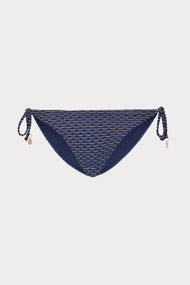 Milly Bikinis Women Millie String Bikini Bottom Navy