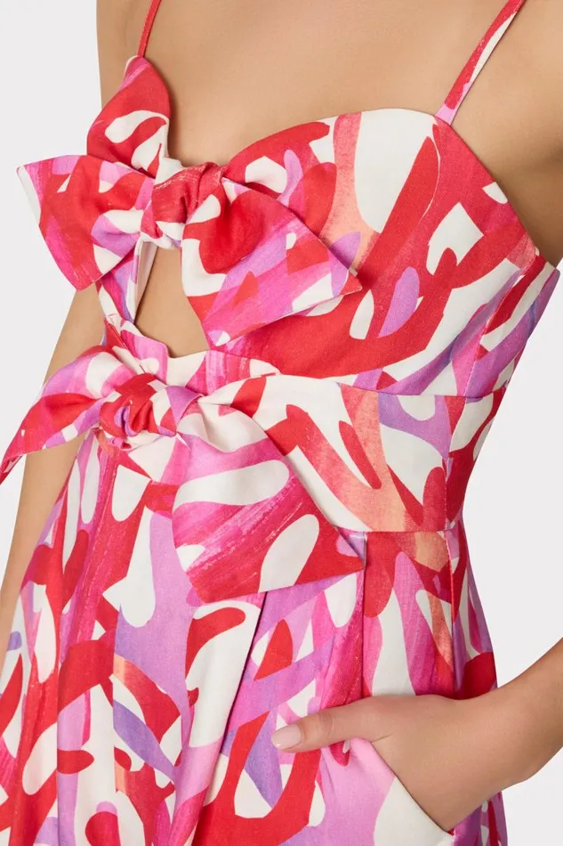 Milly CoverUps Women Anya Under The Sea Linen Romper Pink Multi Milly CoverUps Women Anya Under The Sea Linen Romper Pink Multi