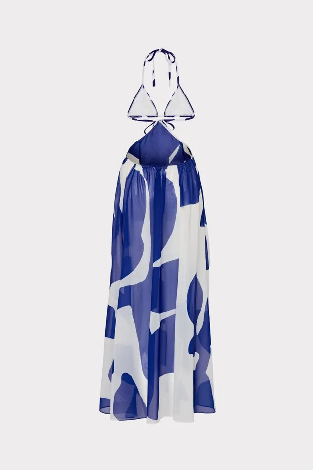Milly CoverUps Women Grand Foliage Convertible CoverUp Navywhite Milly CoverUps Women Grand Foliage Convertible CoverUp Navywhite