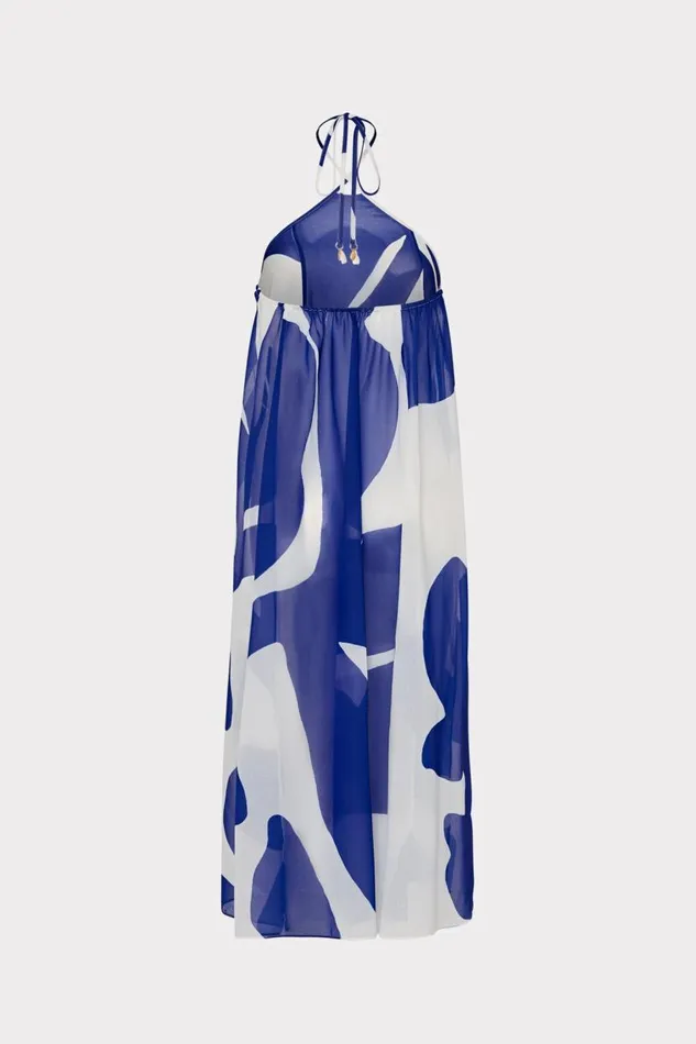 Milly CoverUps Women Grand Foliage Convertible CoverUp Navywhite Milly CoverUps Women Grand Foliage Convertible CoverUp Navywhite