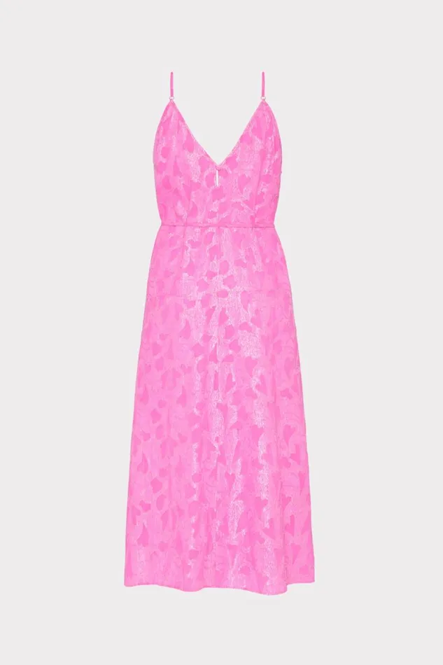 Milly CoverUps Women Lurex Jacquard Spaghetti Strap CoverUp Pink Milly CoverUps Women Lurex Jacquard Spaghetti Strap CoverUp Pink