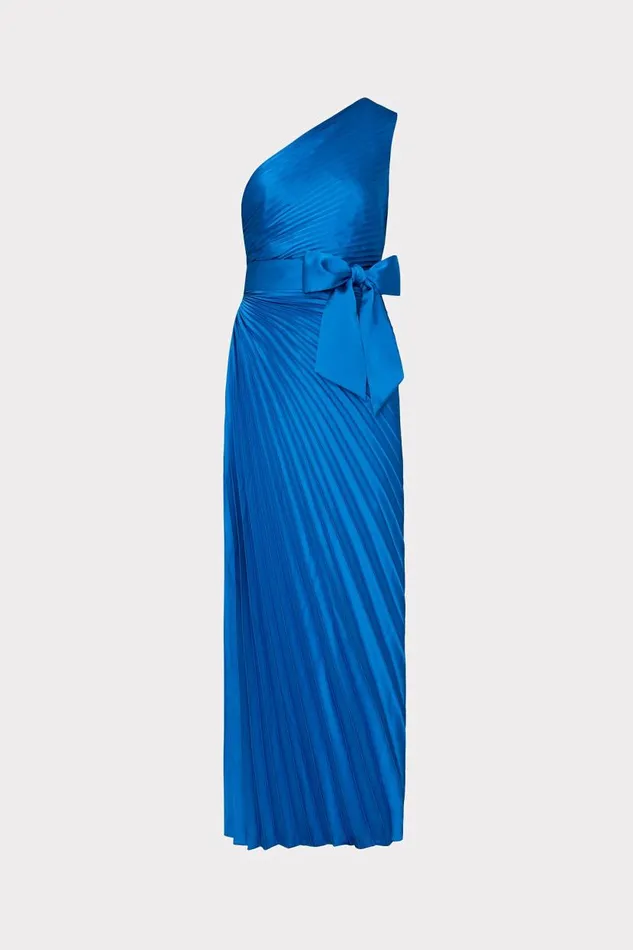 Milly Dresses Women Estelle Satin Dress Blue