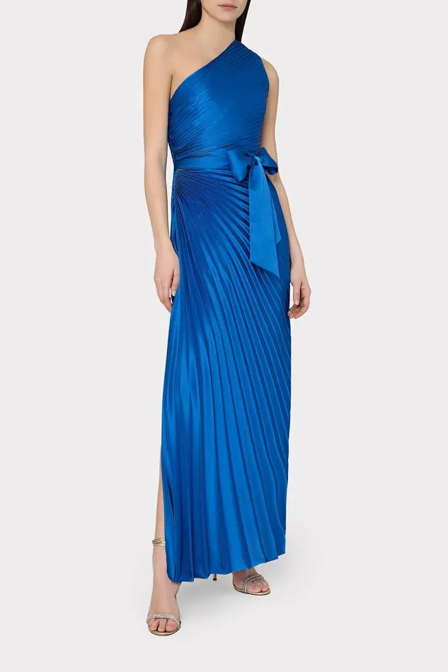 Milly Dresses Women Estelle Satin Dress Blue Milly Dresses Women Estelle Satin Dress Blue