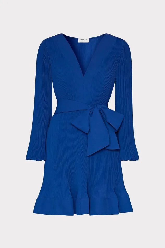Milly Dresses Women Liv Pleated Dress Sapphire