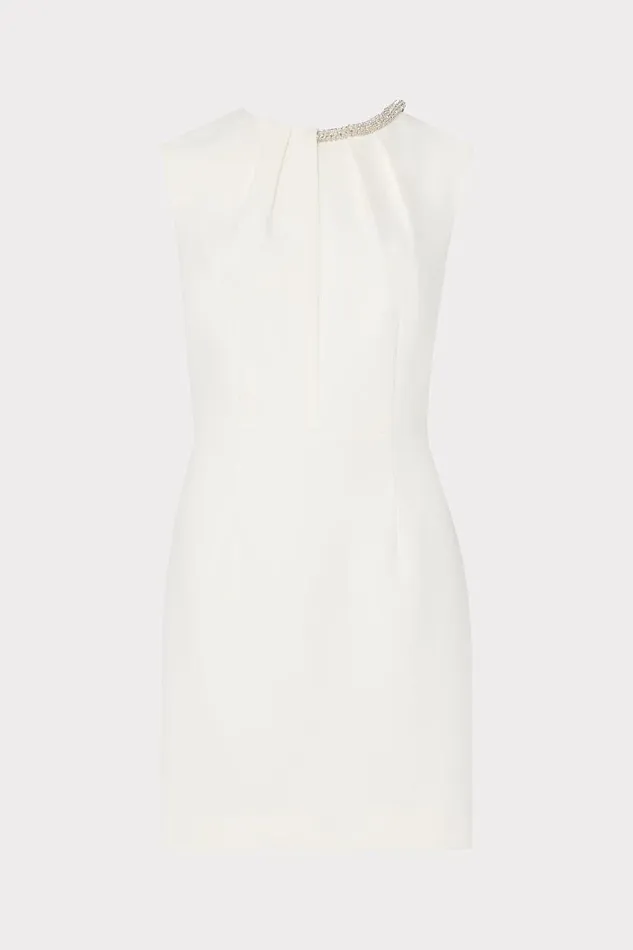 Milly Dresses Women Nyra Crystal Mini Dress White