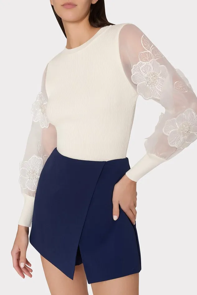 Milly Matching Sets Women Evalyn Crepe Skort Navy Milly Matching Sets Women Evalyn Crepe Skort Navy