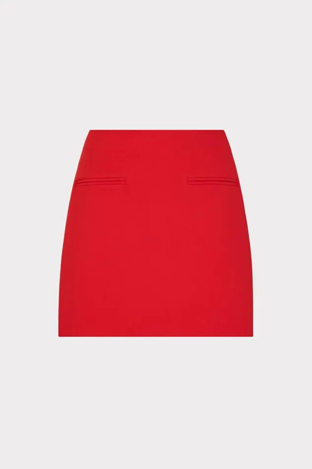 Milly Matching Sets Women Lizzy Cady Mini Skirt Red