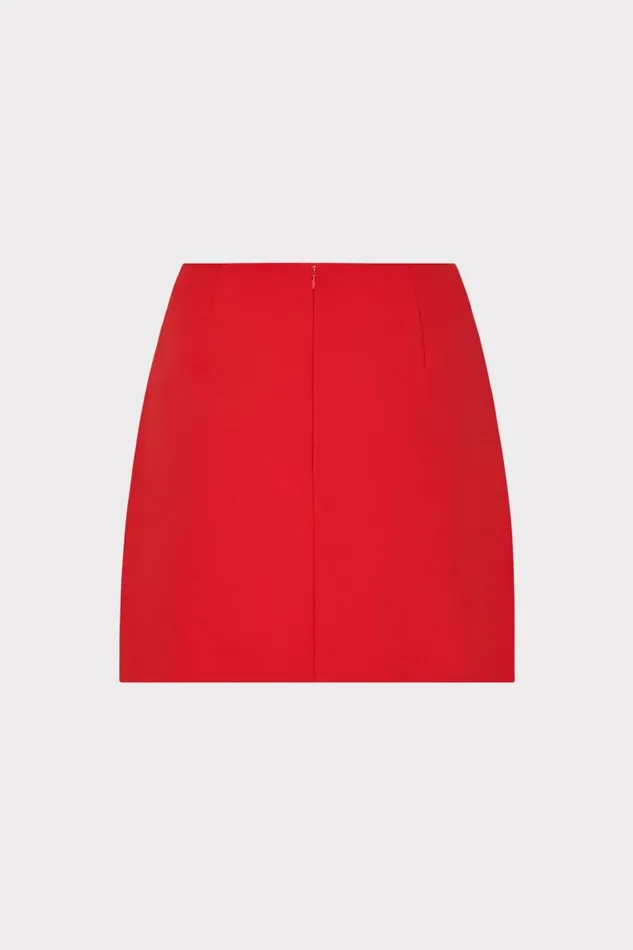 Milly Matching Sets Women Lizzy Cady Mini Skirt Red
