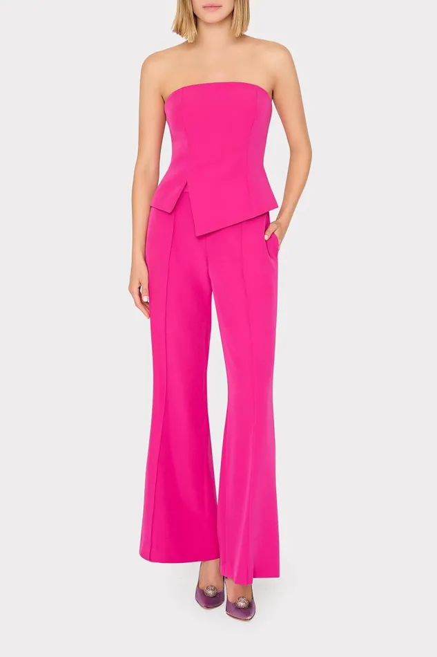 Milly Matching Sets Women Nash Cady Pants Fuchsia