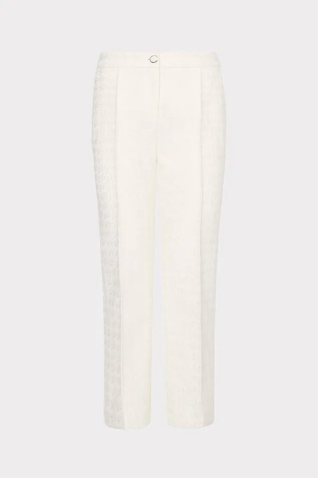 Milly Pants Women Betsy Boucle Pant Ecru