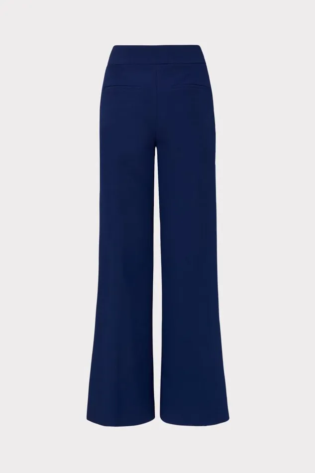 Milly Pants Women Nash Cady Pants Navy