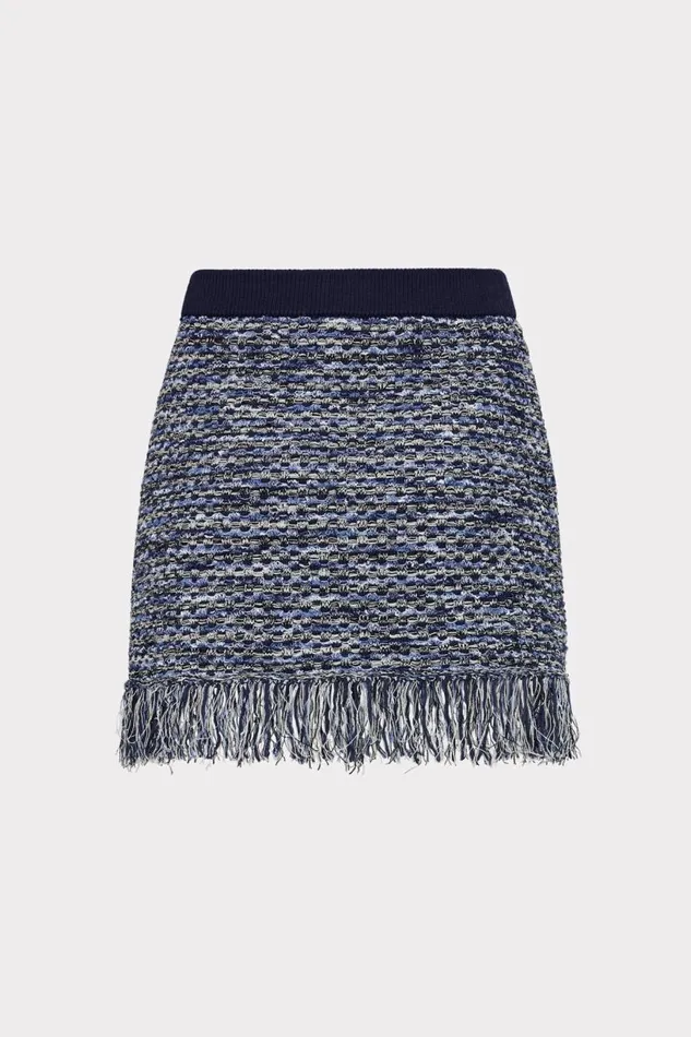 Milly Sweaters and Knits Women Kali Textured Knit Mini Skirt Navy Multi Milly Sweaters and Knits Women Kali Textured Knit Mini Skirt Navy Multi