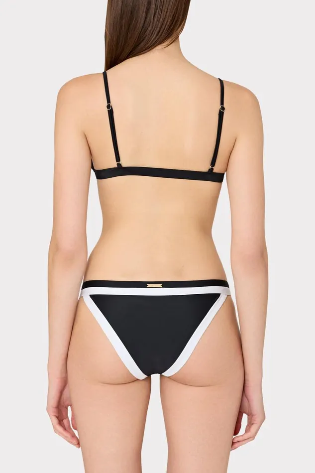 Milly Swim and Coverups Women Amalfi Color Block Bikini Bottom Black Multi Milly Swim and Coverups Women Amalfi Color Block Bikini Bottom Black Multi