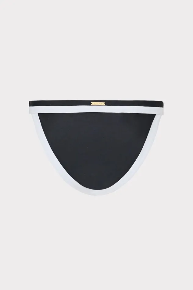 Milly Swim and Coverups Women Amalfi Color Block Bikini Bottom Black Multi Milly Swim and Coverups Women Amalfi Color Block Bikini Bottom Black Multi