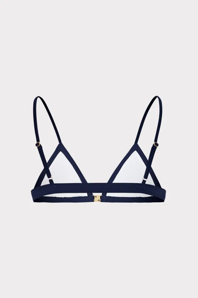 Milly Swim and Coverups Women Amalfi Color Block Bikini Top Navy Multi Milly Swim and Coverups Women Amalfi Color Block Bikini Top Navy Multi