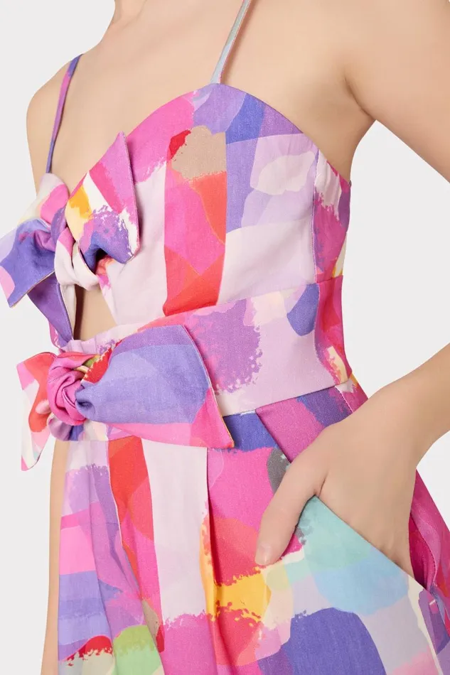 Milly Swim and Coverups Women Anya Rainbow Waterfall Romper Multi Milly Swim and Coverups Women Anya Rainbow Waterfall Romper Multi