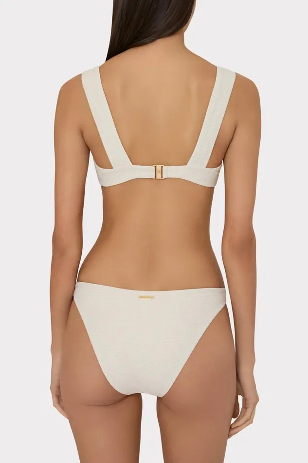 Milly Swim and Coverups Women Chevron Underwire Bikini Top Beigegold Milly Swim and Coverups Women Chevron Underwire Bikini Top Beigegold