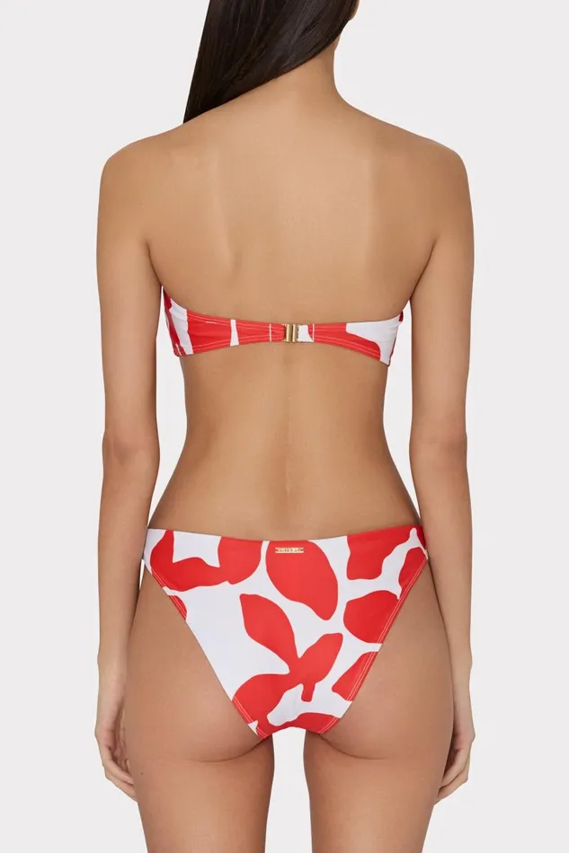 Milly Swim and Coverups Women Grand Foliage Bikini Top Redwhite Milly Swim and Coverups Women Grand Foliage Bikini Top Redwhite