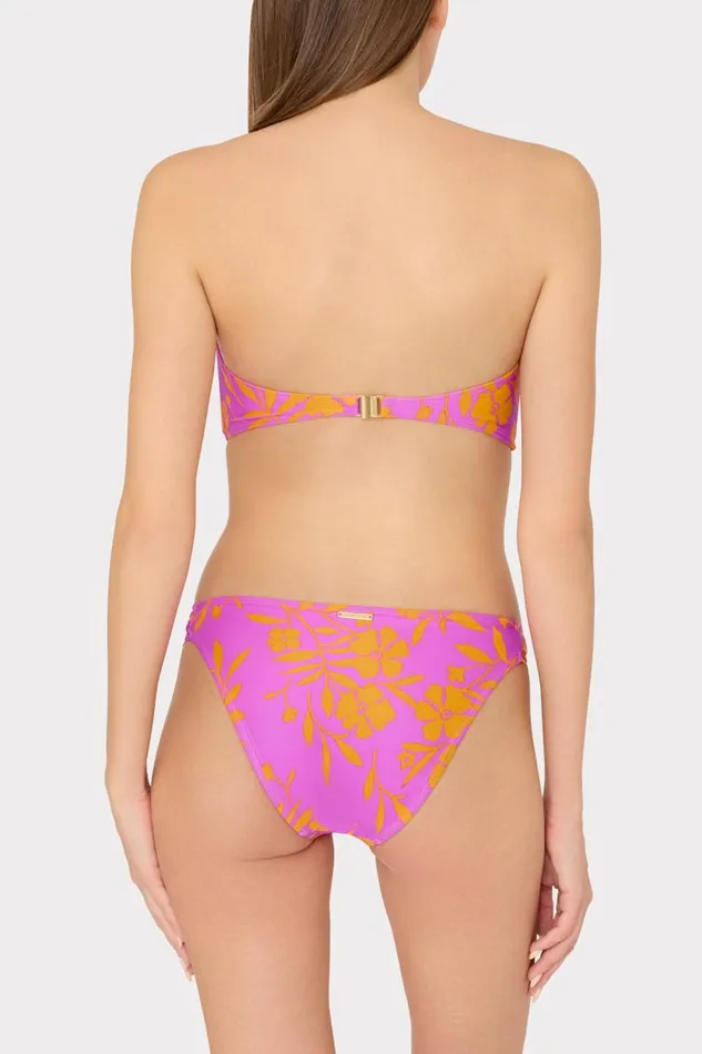 Milly Swim and Coverups Women Marigold Aroma Ruched Sides Bikini Bottom Multi Milly Swim and Coverups Women Marigold Aroma Ruched Sides Bikini Bottom Multi