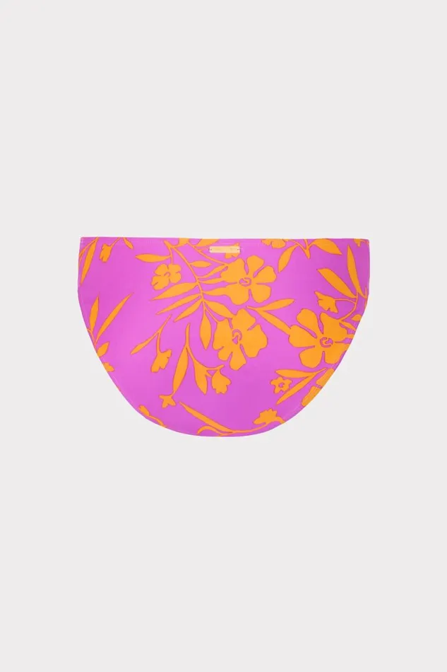 Milly Swim and Coverups Women Marigold Aroma Ruched Sides Bikini Bottom Multi Milly Swim and Coverups Women Marigold Aroma Ruched Sides Bikini Bottom Multi