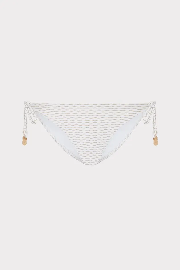 Milly Swim and Coverups Women Millie String Bikini Bottom White