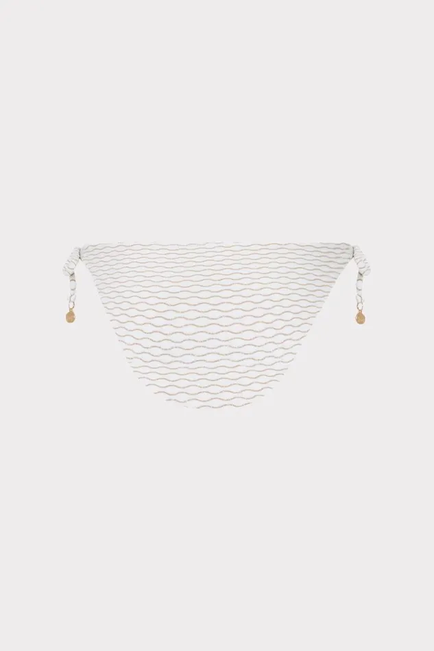 Milly Swim and Coverups Women Millie String Bikini Bottom White Milly Swim and Coverups Women Millie String Bikini Bottom White