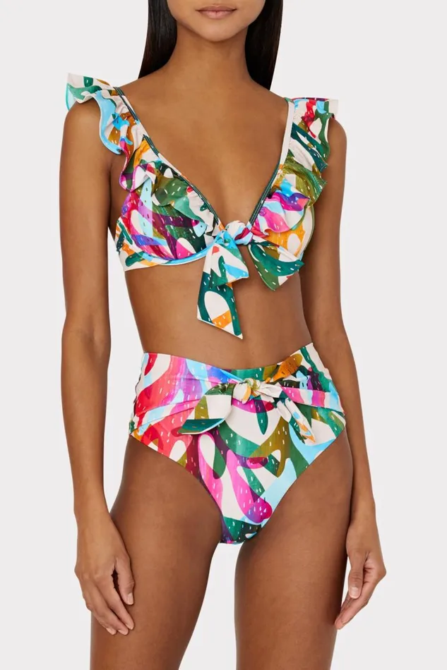 Milly Swim and Coverups Women Under The Sea Tie Bikini Bottom Rainbow Multi Milly Swim and Coverups Women Under The Sea Tie Bikini Bottom Rainbow Multi