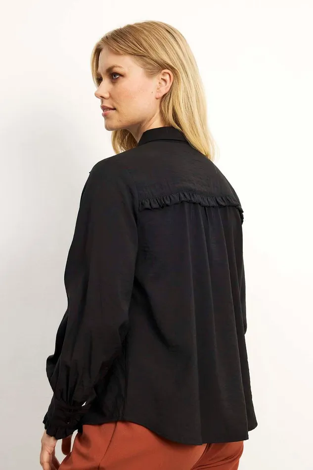 MOLLY SHIRT 15861 999 Black 999 Women IN FRONT BLOUSES SHIRTS