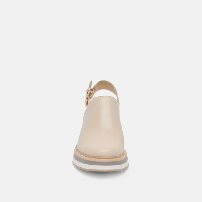 Mules and Clogs Women Dolce Vita Haniah Heels Biscuit Leather