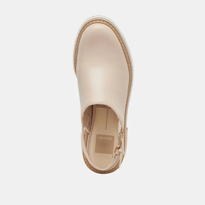 Mules and Clogs Women Dolce Vita Haniah Heels Biscuit Leather