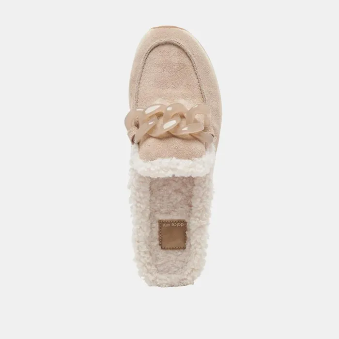 Mules and Clogs Women Dolce Vita Jamey Plush Sneakers Taupe Suede