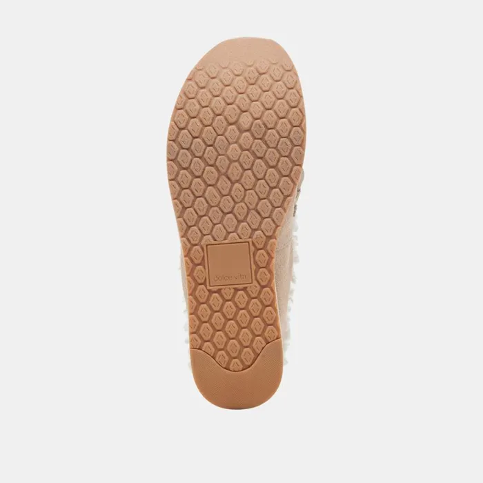 Mules and Clogs Women Dolce Vita Jamey Plush Sneakers Taupe Suede